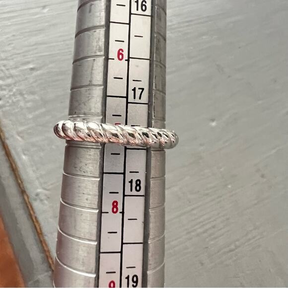 Judith Ripka 925 Sterling Silver CZ Ring Size 7 - Picture 8 of 8